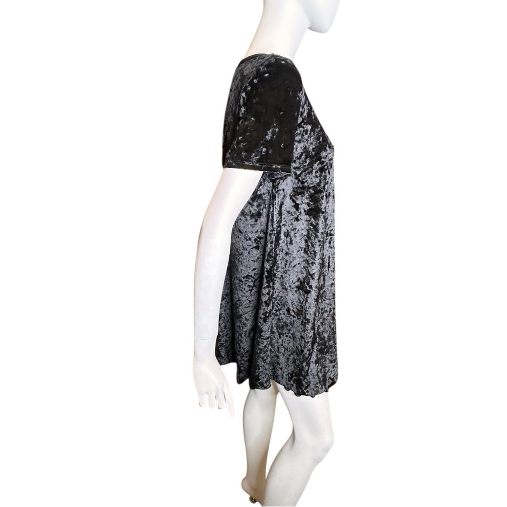 NWT LuLaRoe Women’s Small Black Crushed Velvet Dress - Picture 5 of 12